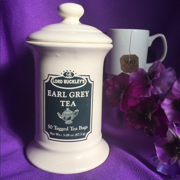 Vintage Earl Grey Collectible Ceramic Tea Jar - Picture 1 of 8